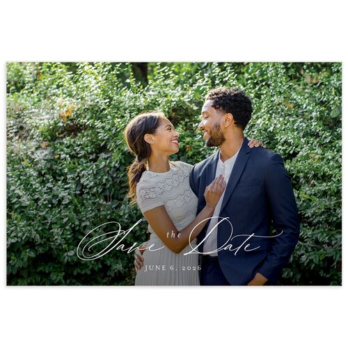 Baroque Garden Save The Date Postcards  Licorice