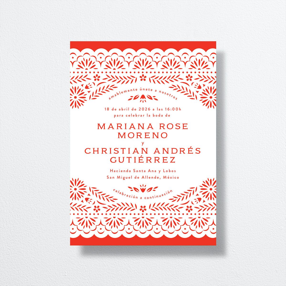 Papel Picado Wedding Invitations The Knot
