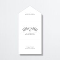 Gothic Gate All-in-One Wedding Invitations Licorice Signature Light Both Recipient and Return Addresses No