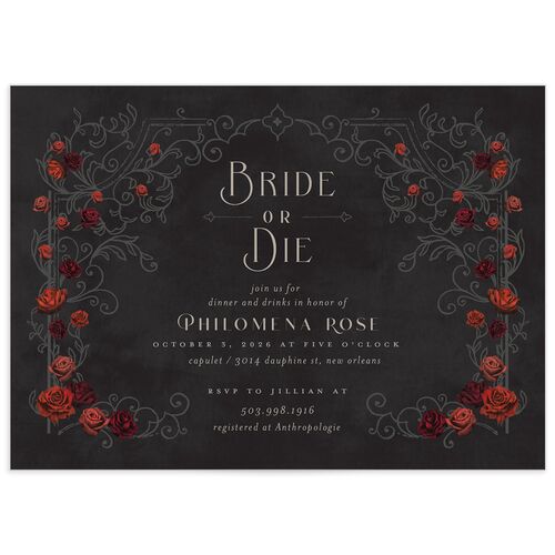 Gothic Gate Bridal Shower Invitations - 