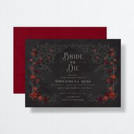 Gothic Gate Bridal Shower Invitations Licorice Signature Standard