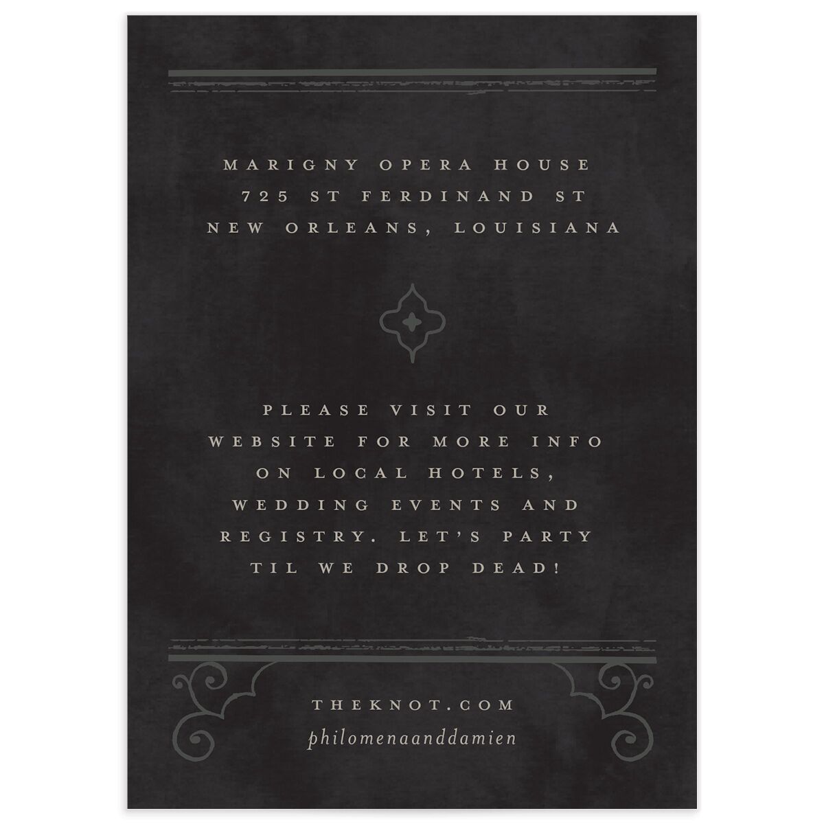 Gothic Gate Wedding Enclosure Cards