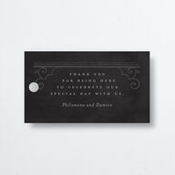 Gothic Gate Favor Gift Tags Licorice Signature