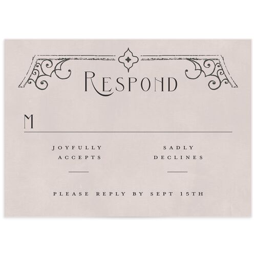 Gothic Gate Wedding Response Cards - 