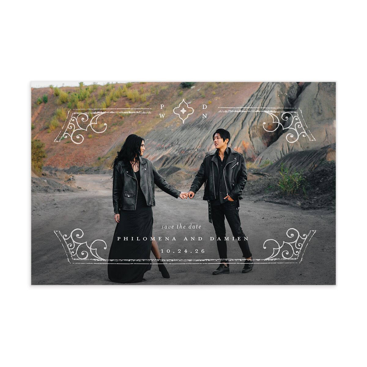 Gothic Gate Save The Date Postcards