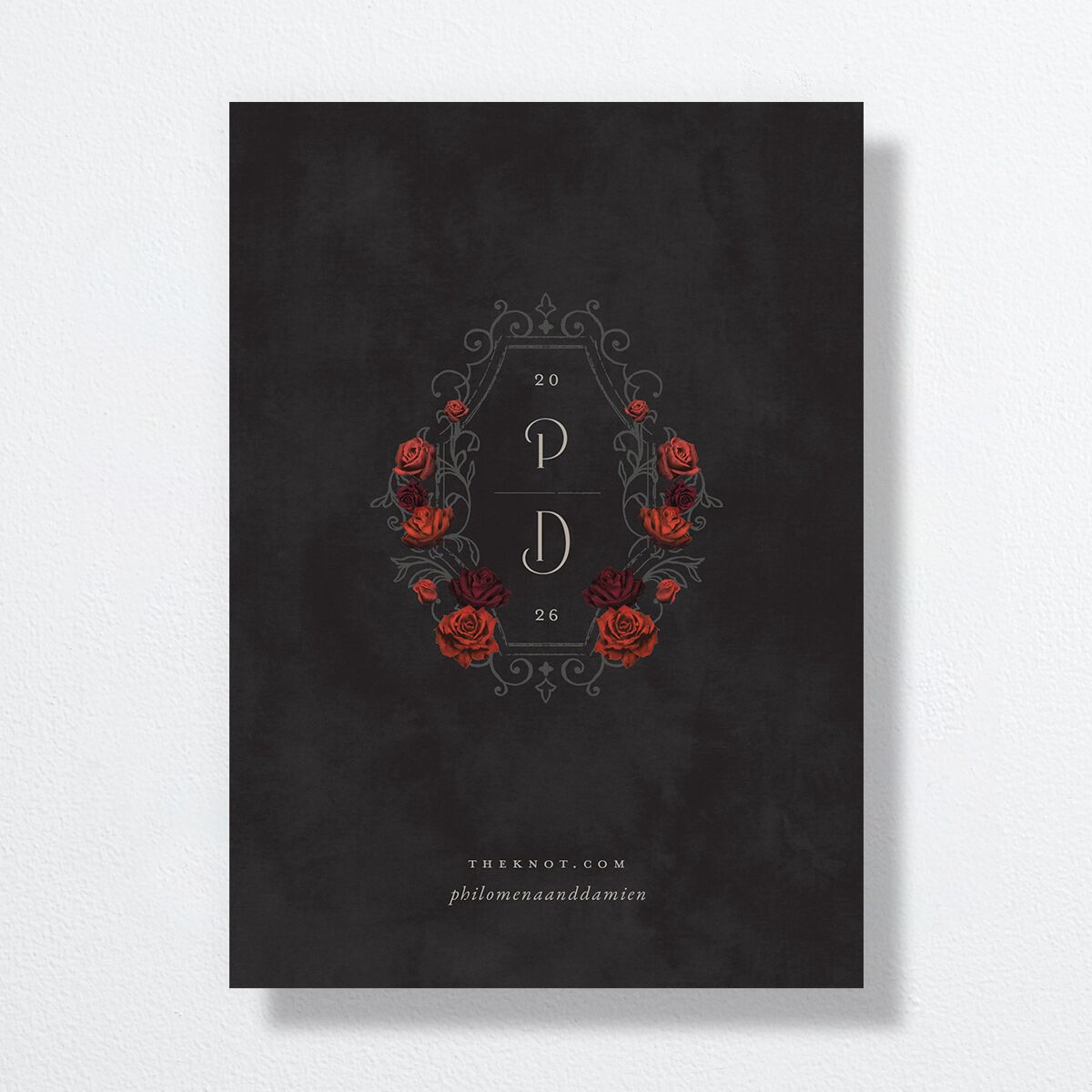 Gothic Gate Wedding Invitations Licorice Signature No Standard