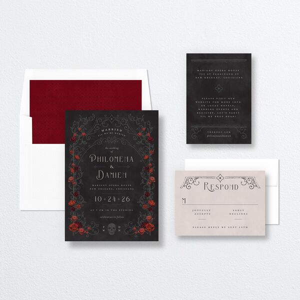 Gothic Gate Wedding Invitations Licorice Signature No Standard