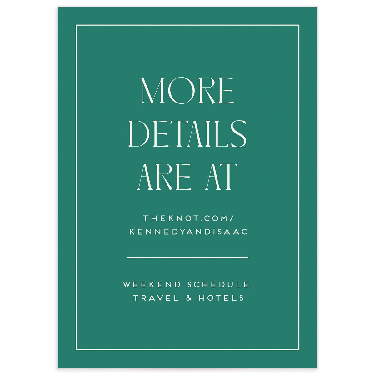 Eclectic Monstera Wedding Enclosure Cards