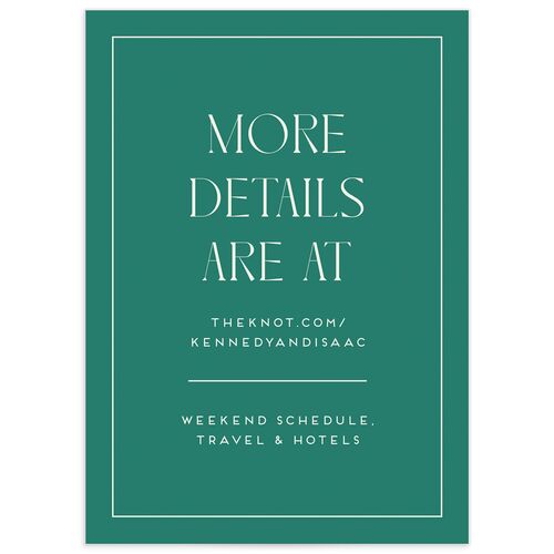 Eclectic Monstera Wedding Enclosure Cards Ultramarine Signature