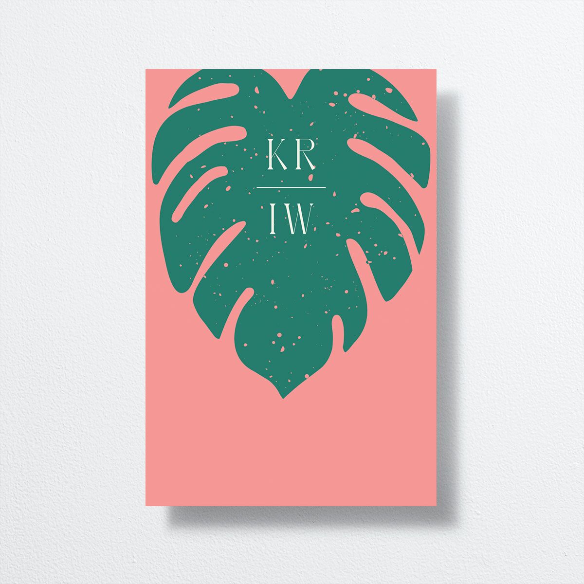 Eclectic Monstera Table Numbers Ultramarine Signature