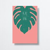 Eclectic Monstera Table Numbers Ultramarine Signature