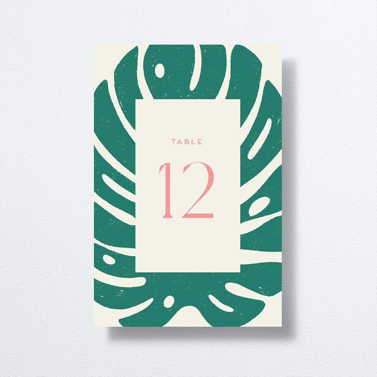Eclectic Monstera Table Numbers Ultramarine Signature