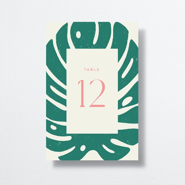 Eclectic Monstera Table Numbers Ultramarine Signature