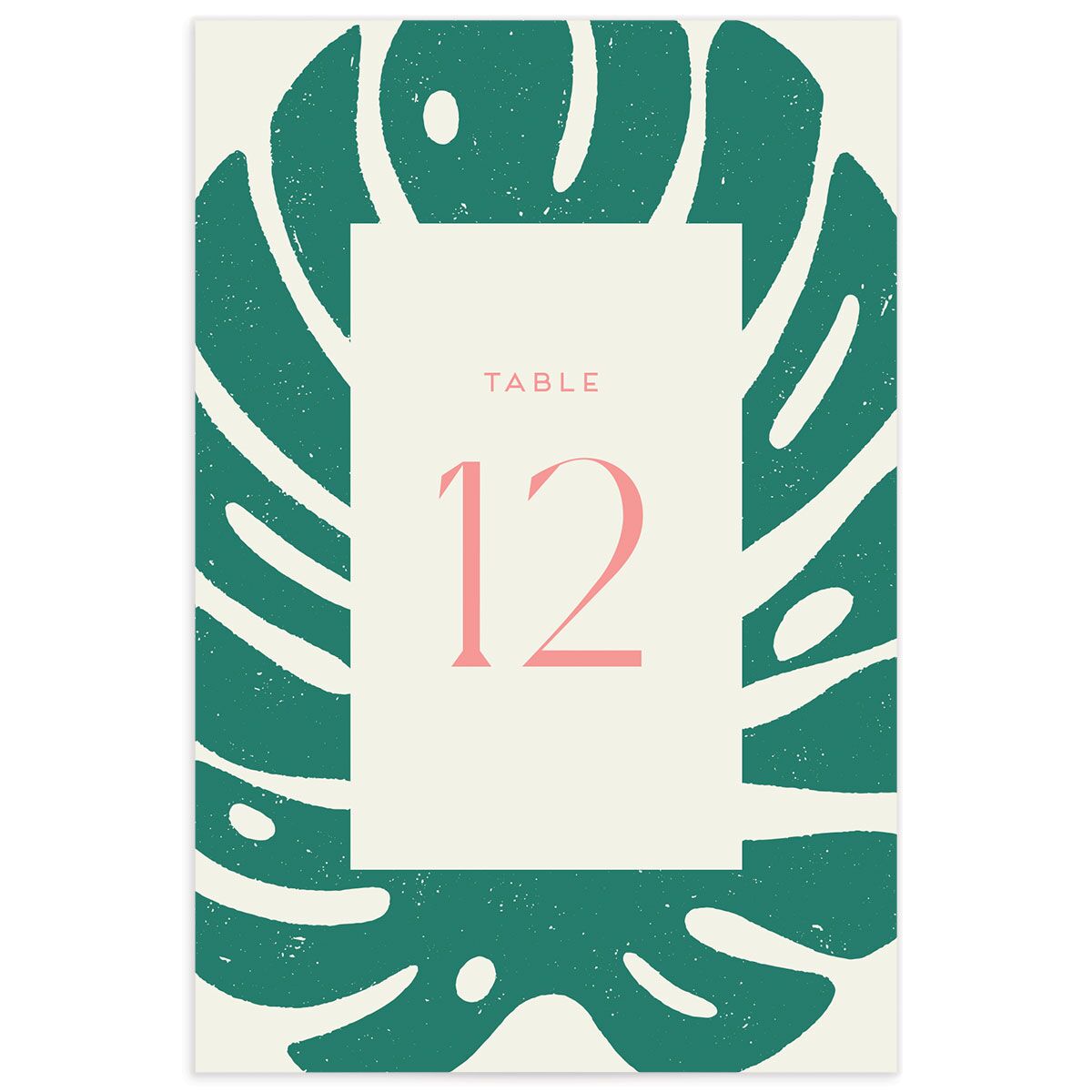 Eclectic Monstera Table Numbers