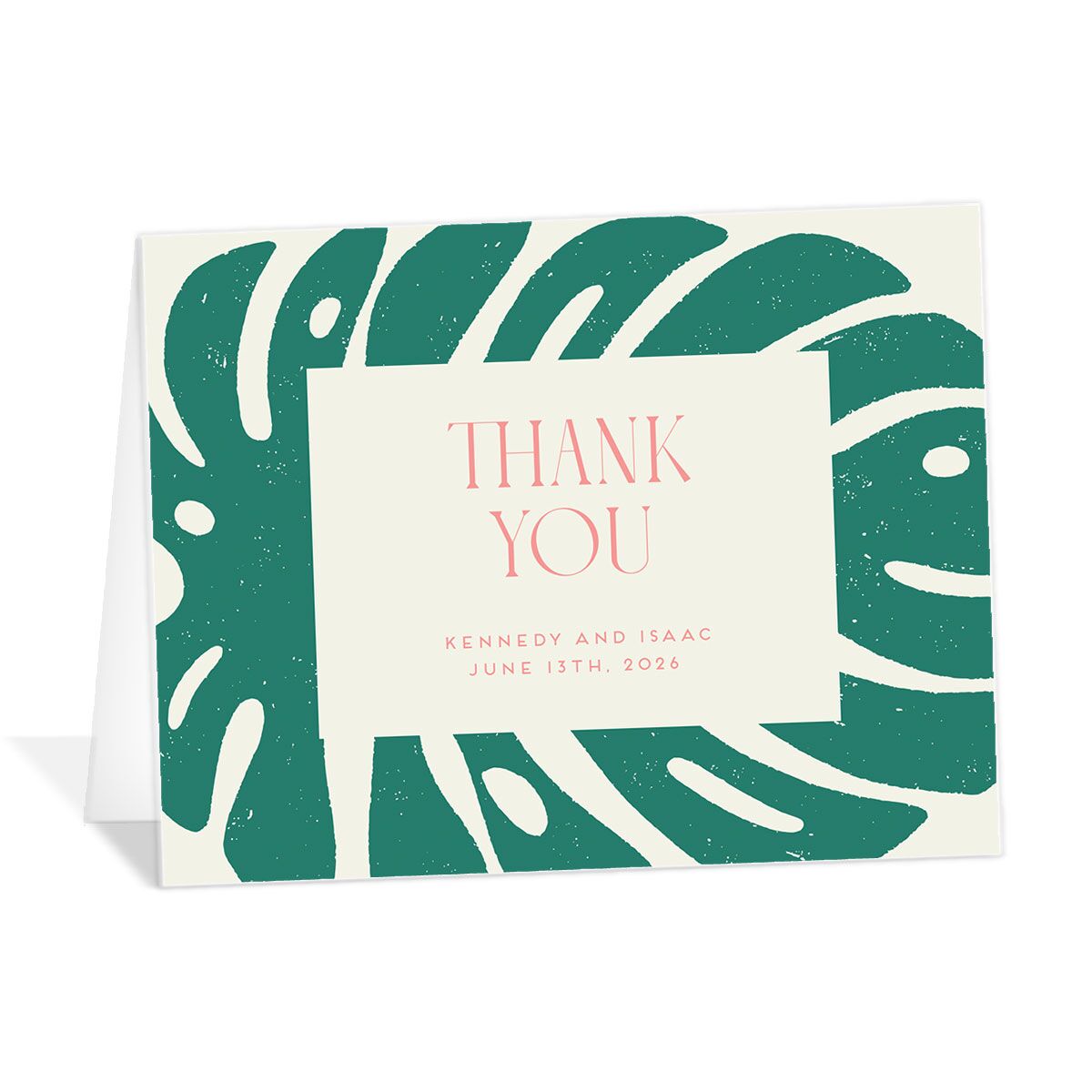 Eclectic Monstera Thank You Cards