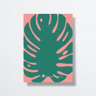 Eclectic Monstera Wedding Invitations Ultramarine Signature No