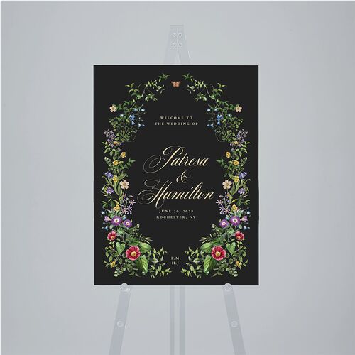Opulent Garden Standard Welcome Sign Medium Scottish Green Standard Indoor Foam Core M Welcome