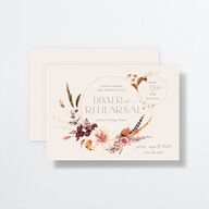 Eclectic Adornment Rehearsal Dinner Invitations Peony Signature