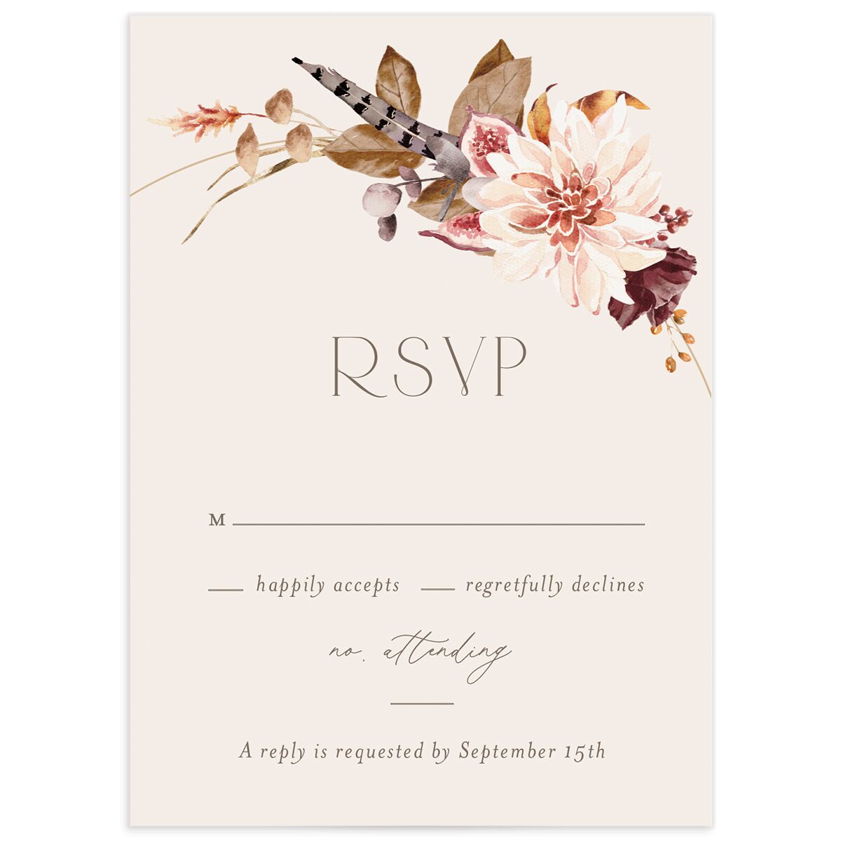 Eclectic Adornment Wedding Response Cards