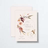 Eclectic Adornment Wedding Invitations Peony Signature No