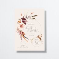 Eclectic Adornment Wedding Invitations Peony Signature No