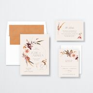 Eclectic Adornment Wedding Invitations Peony Signature No