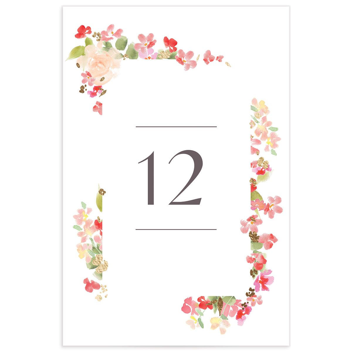 Scattered Blossoms Table Numbers