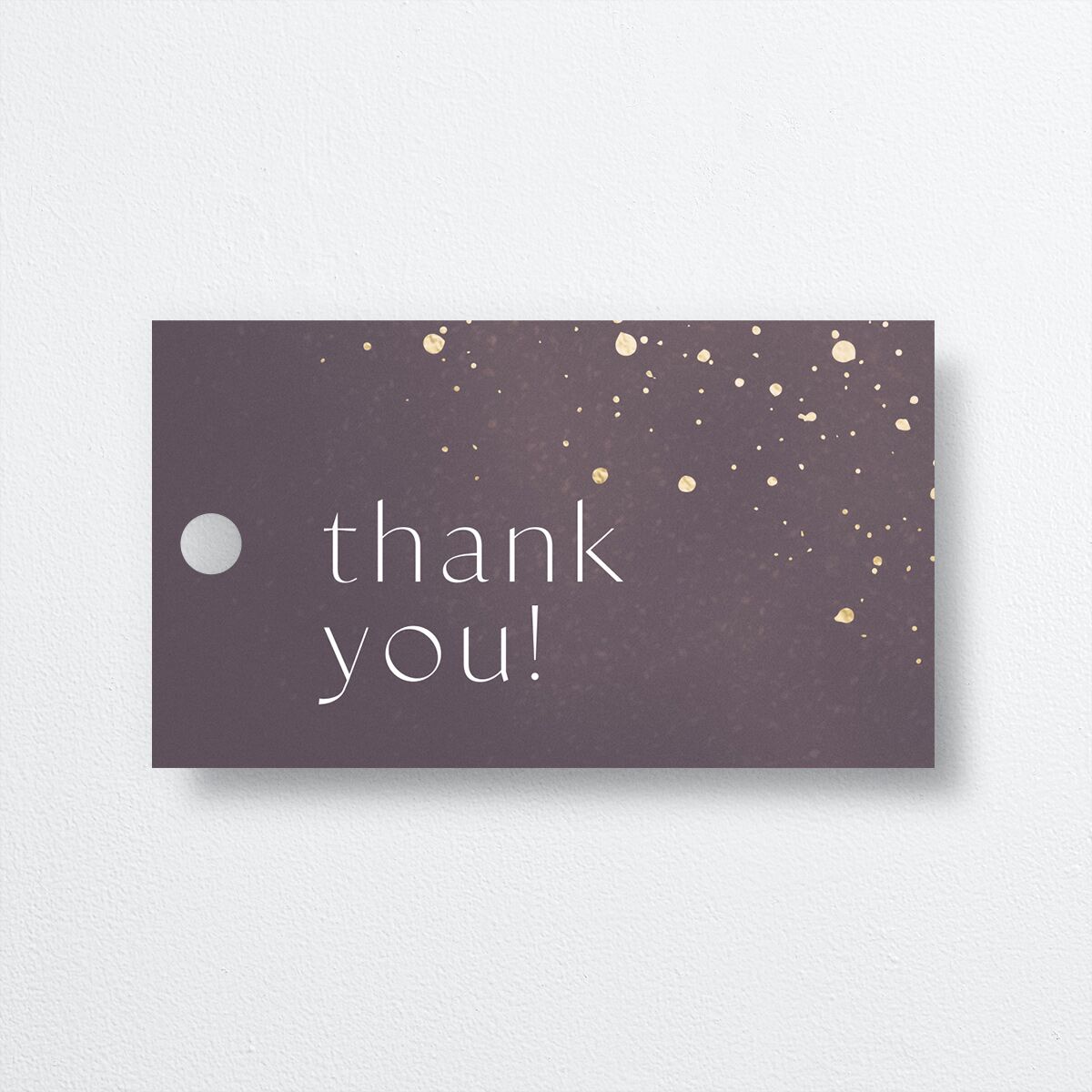 Shimmer Dust Favor Gift Tags back in purple