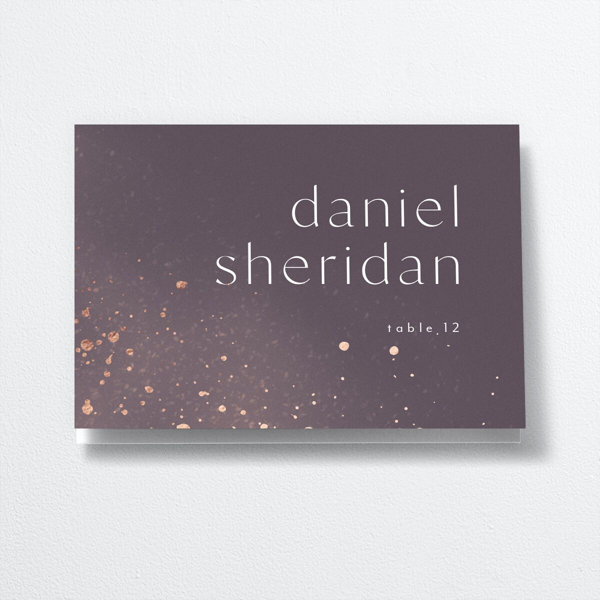 Shimmer Dust Place Cards front