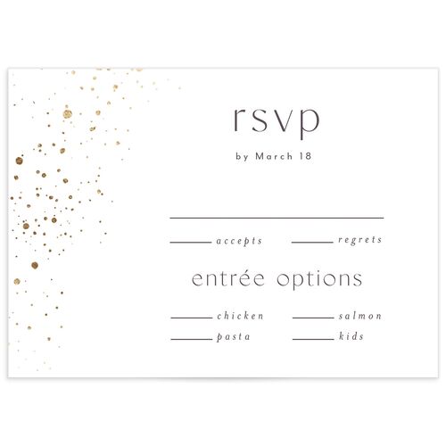 Shimmer Dust Wedding Response Cards - 
