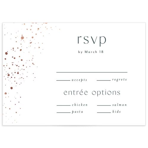 Shimmer Dust Wedding Response Cards - 