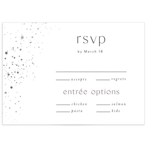 Shimmer Dust Wedding Response Cards - 