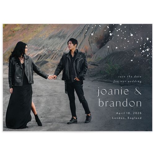 Shimmer Dust Save The Date Cards - 