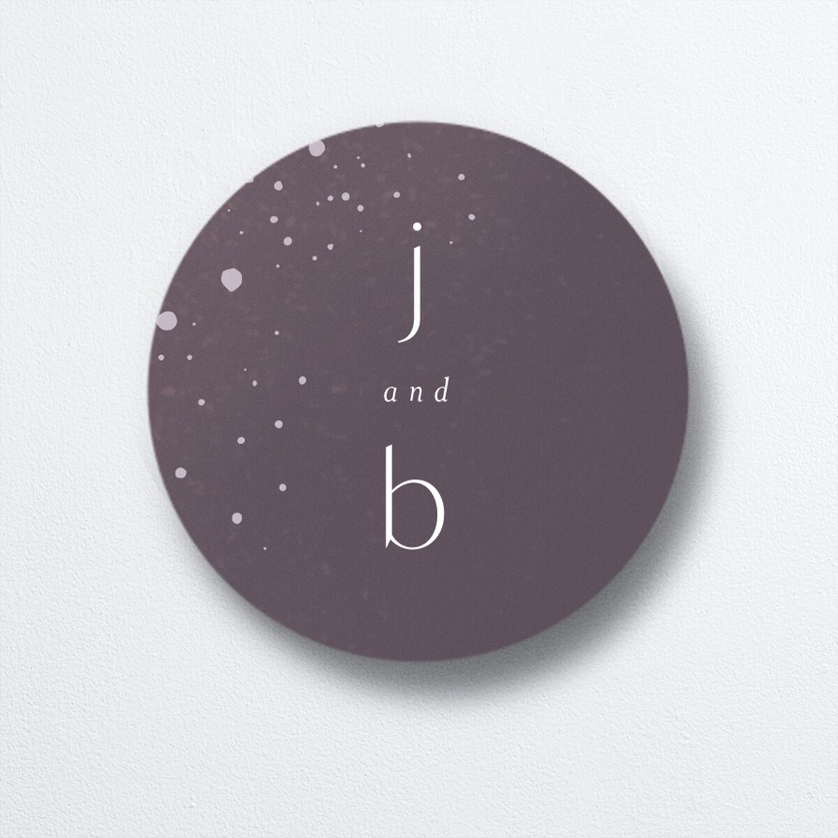 Shimmer Dust Wedding Stickers front