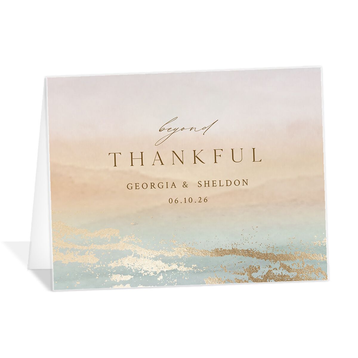Ethereal Sunset Thank You Cards