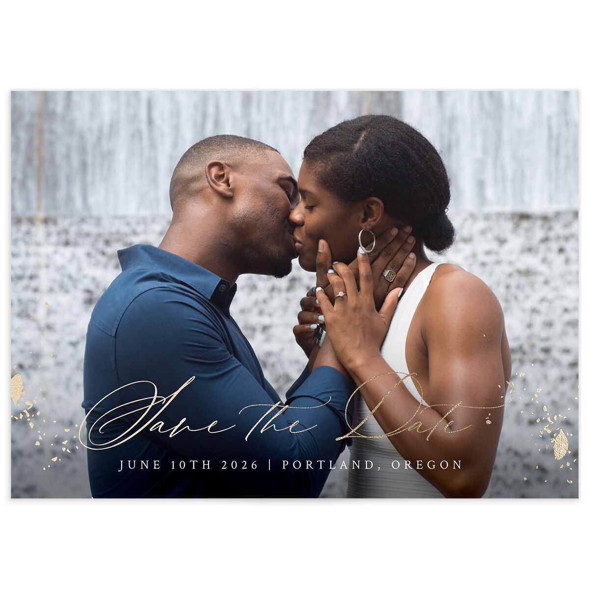 Glamorous Garland Save The Date Cards