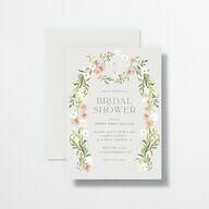 Wildflower Altar Bridal Shower Invitations Mist Signature