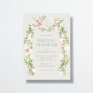 Wildflower Altar Bridal Shower Invitations Mist Signature