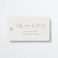 Wildflower Altar Favor Gift Tags Mist Signature