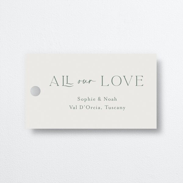 Wildflower Altar Favor Gift Tags Mist Signature