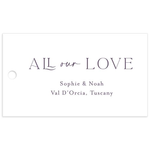 Wildflower Altar Favor Gift Tags Plum Signature smooth