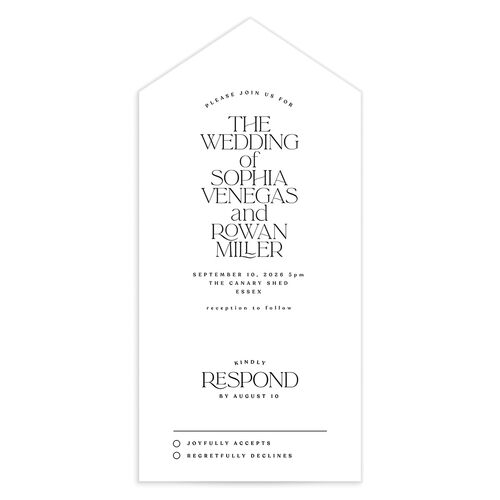 Classic Stack All-in-One Wedding Invitations