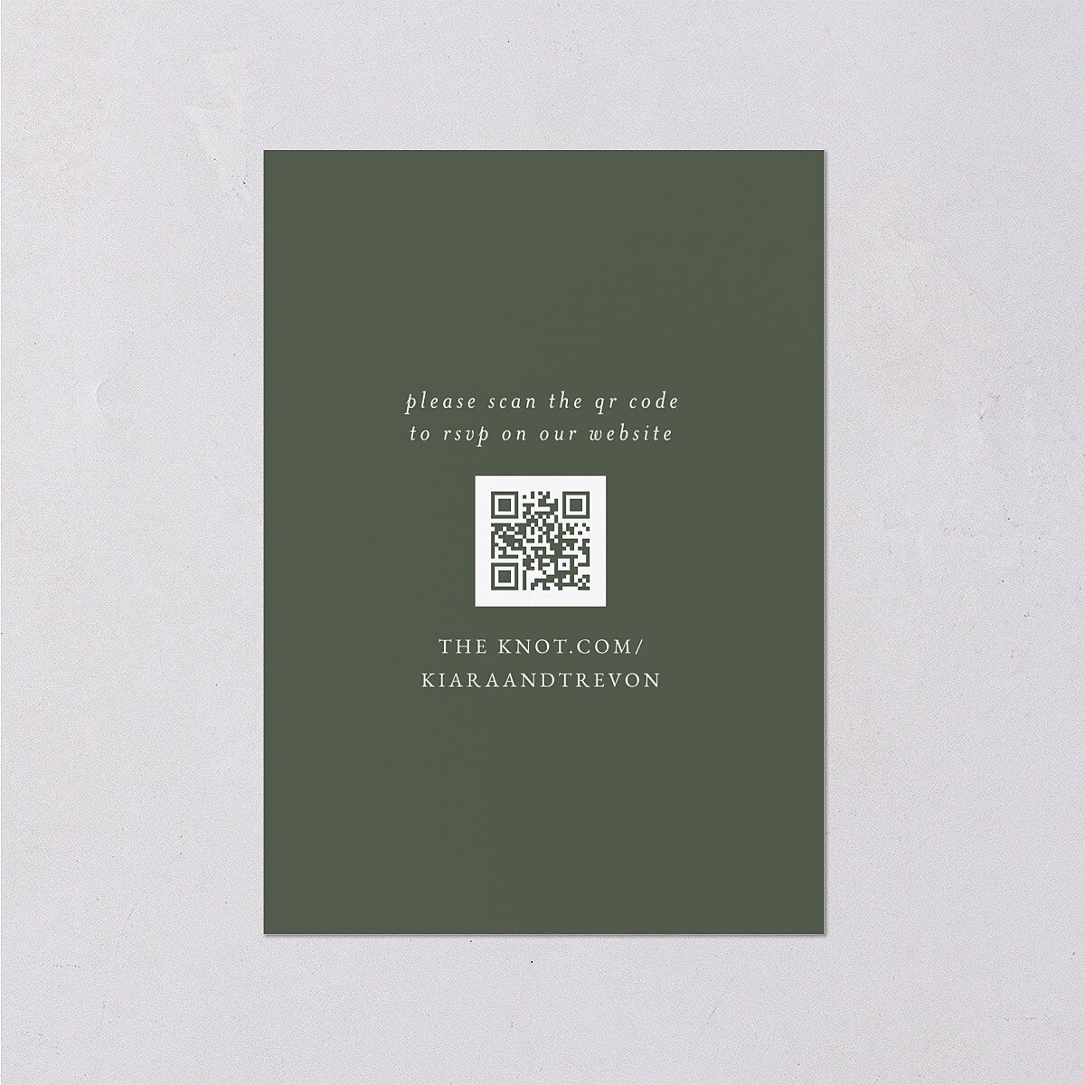 Romantic Photo Wedding Response Cards — view 2