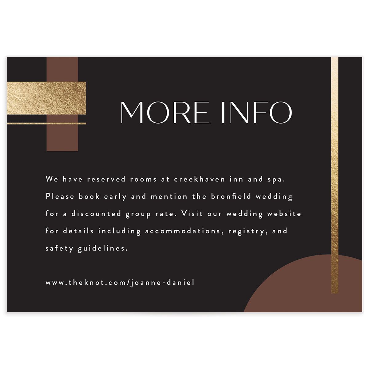 Neo Accent Wedding Enclosure Cards