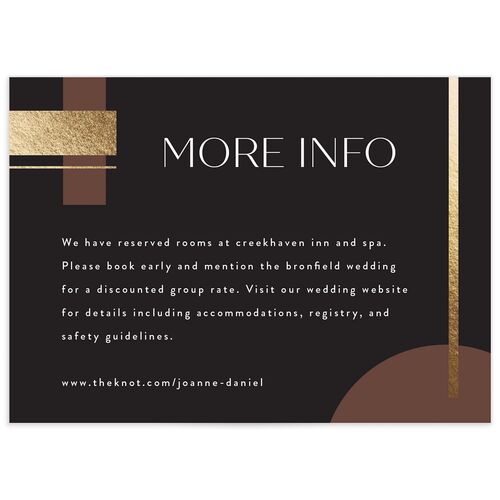 Neo Accent Wedding Enclosure Cards - 