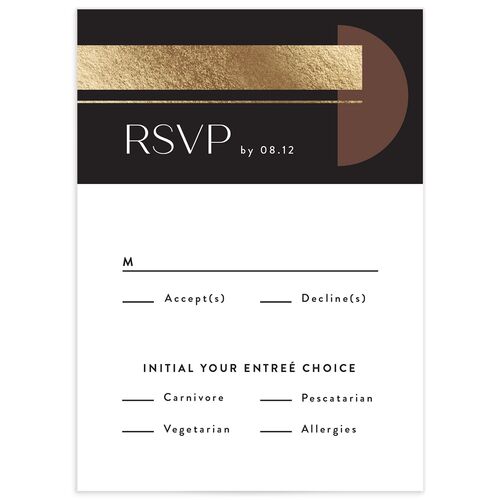 Neo Accent Wedding Response Cards - 