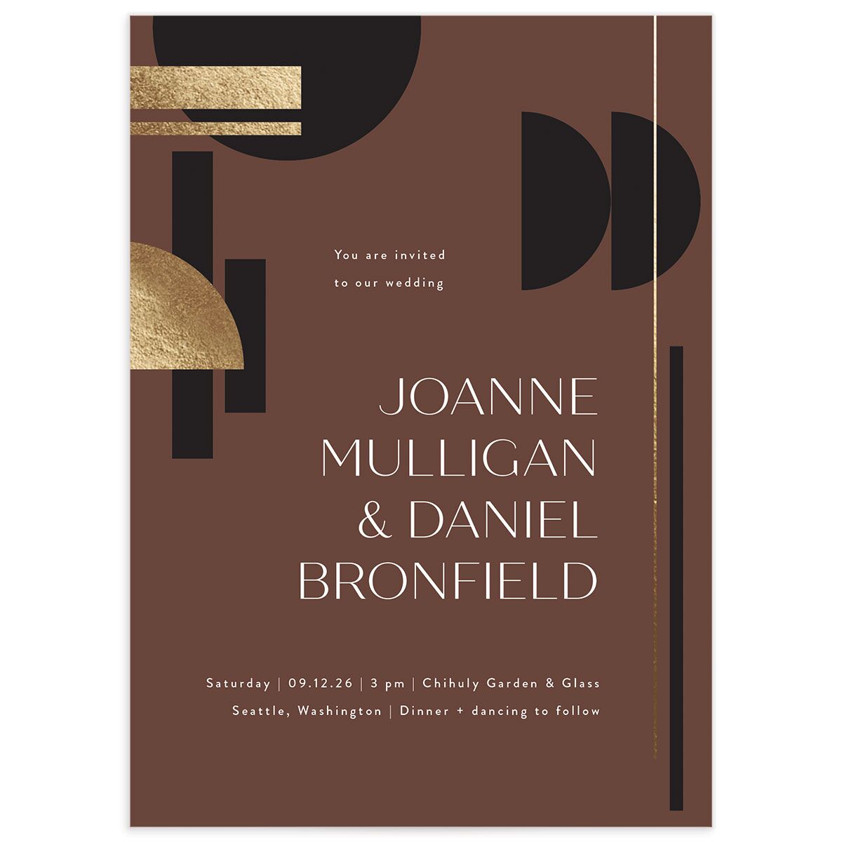 Neo Accent Wedding Invitations