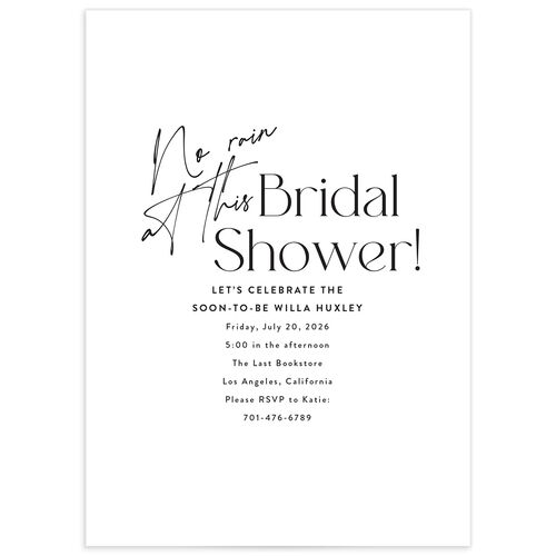 Happy Tears Bridal Shower Invitations