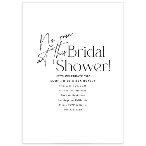 Happy Tears Bridal Shower Invitations - 