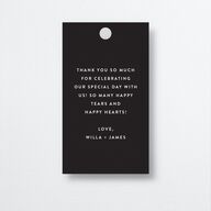 Happy Tears Favor Gift Tags Licorice Signature
